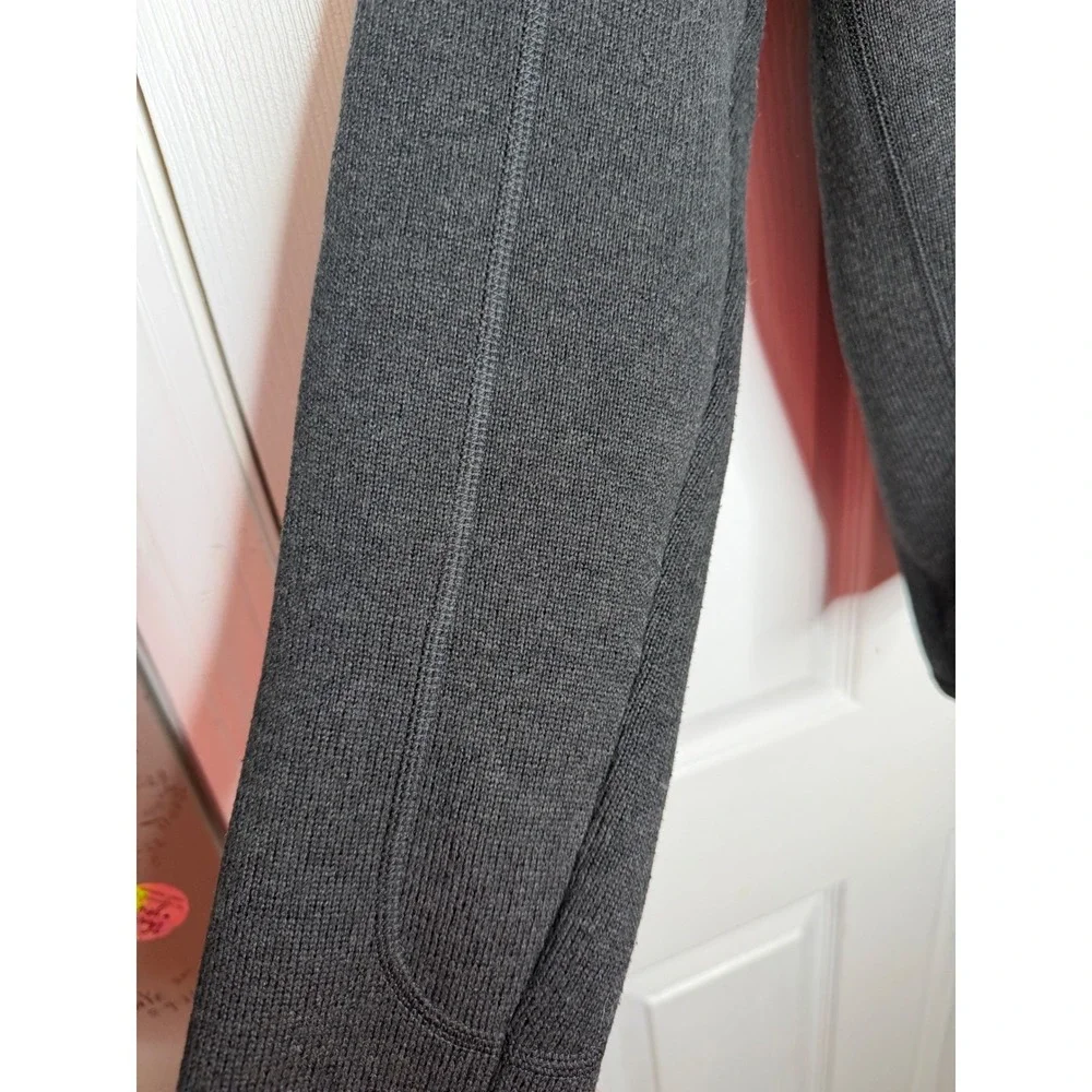PATAGONIA Men's Better Sweater Quarter zip Pullover Size S Charcoal Company Logo